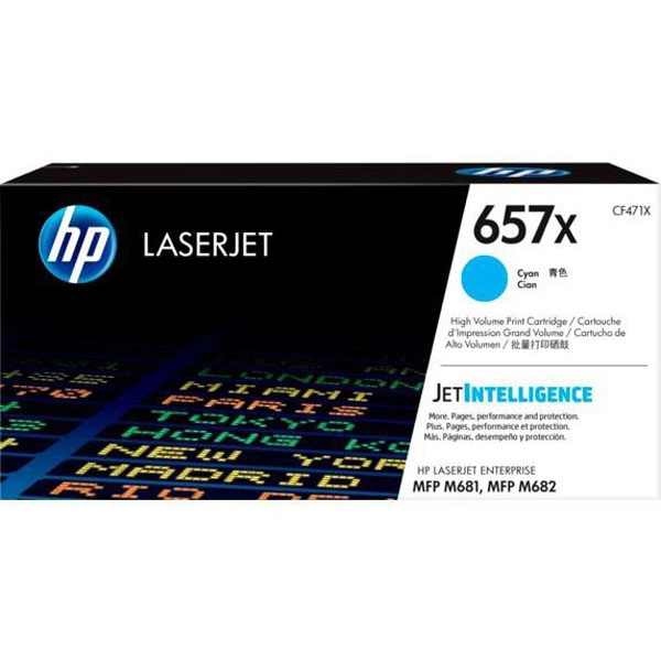 HP TONER CIAN LASERJET ENTERPRISE MFP M681 - Nº 657X HP TONER CIAN LASERJET ENTERPRISE MFP M681 - Nº 657X