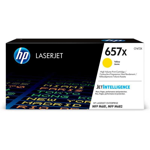 HP TONER AMARILLO LASERJET ENTERPRISE MFP M681 - Nº 657X HP TONER AMARILLO LASERJET ENTERPRISE MFP M681 - Nº 657X
