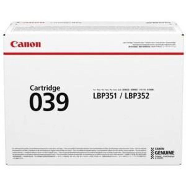 CANON 039 (0287C001) TONER ORIGINAL NEGRO 30864 CANON 039 (0287C001) TONER ORIGINAL NEGRO 30864