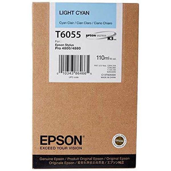 EPSON TINTA CIAN CLARO GF STYLUS PRO 4880 C13T605500 EPSON COD. EXA_31095 EPSON TINTA CIAN CLARO GF STYLUS PRO 4880 C13T605500 EPSON COD. EXA_31095