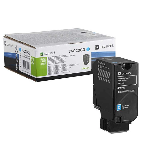 LEXMARK 74C20C0 (74C20C0) TONER ORIGINAL CYAN 31749 LEXMARK 74C20C0 (74C20C0) TONER ORIGINAL CYAN 31749