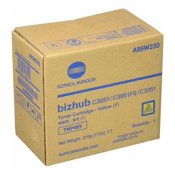 KONICA-MINOLTA TNP-49Y (A95W250) TONER ORIGINAL AMARILLO 33665 KONICA-MINOLTA TNP-49Y (A95W250) TONER ORIGINAL AMARILLO 33665