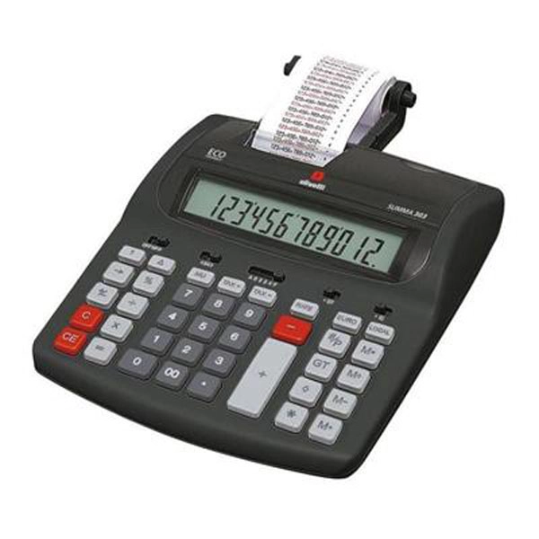 OLIVETTI CALCULADORA DE SOBREMESA IMPRESIÓN NEGRO SUMMA 303 DE 12 DIGITOS B4646000 OLIVETTI COD. EXA_33901 EAN OLIVETTI CALCULADORA DE SOBREMESA IMPRESIÓN NEGRO SUMMA 303 DE 12 DIGITOS B4646000 OLIVETTI COD. EXA_33901 EAN