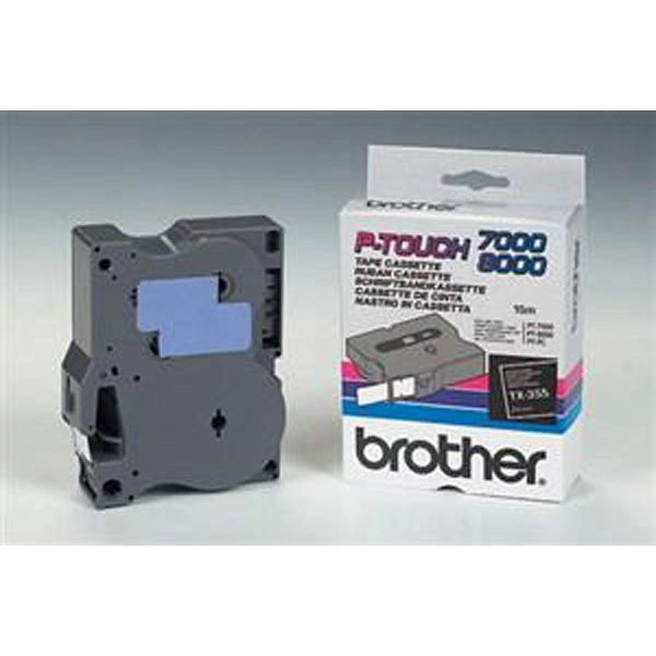 BROTHER CINTA ROTULADORA LAMINADA BLANCO SOBRE NEGRO DE 24MMX15M TX-355 BROTHER COD. EXA_33918 BROTHER CINTA ROTULADORA LAMINADA BLANCO SOBRE NEGRO DE 24MMX15M TX-355 BROTHER COD. EXA_33918