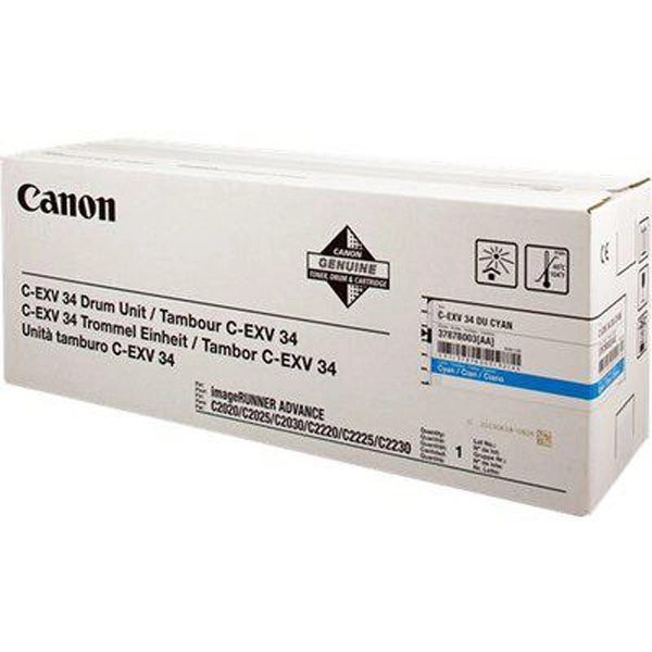 CANON C-EXV34 (3787B003) TAMBORES ORIGINAL CYAN 34019 CANON C-EXV34 (3787B003) TAMBORES ORIGINAL CYAN 34019