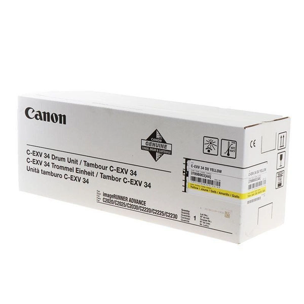 CANON C-EXV34 (3789B003) TAMBORES ORIGINAL AMARILLO 34021 CANON C-EXV34 (3789B003) TAMBORES ORIGINAL AMARILLO 34021