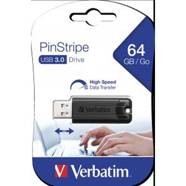 VERBATIM USB DRIVE 3.0, 64GB, PINSTRIPE 49318 VERBATIM COD. EXA_34424 EAN 023942493181 VERBATIM USB DRIVE 3.0, 64GB, PINSTRIPE 49318 VERBATIM COD. EXA_34424 EAN 023942493181