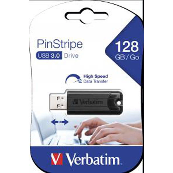 VERBATIM USB DRIVE 3.0, 128GB, PINSTRIPE 49319 VERBATIM COD. EXA_34425 EAN 023942493198 VERBATIM USB DRIVE 3.0, 128GB, PINSTRIPE 49319 VERBATIM COD. EXA_34425 EAN 023942493198