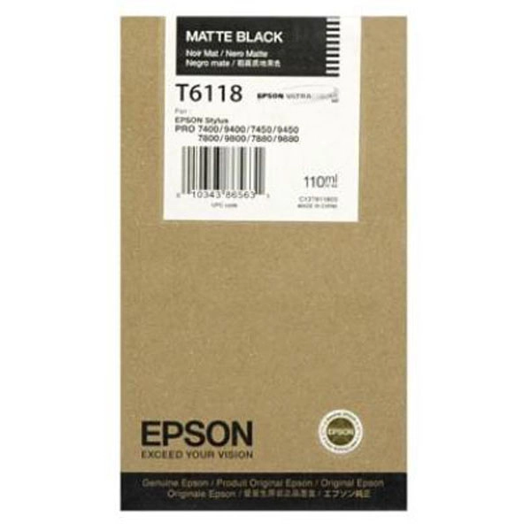 EPSON TINTA NEGRO MATE STYLUS PRO 7400 7450 9400 9450 7880 9880 7800 9800 C13T611800 EPSON COD. EXA_34917 EPSON TINTA NEGRO MATE STYLUS PRO 7400 7450 9400 9450 7880 9880 7800 9800 C13T611800 EPSON COD. EXA_34917