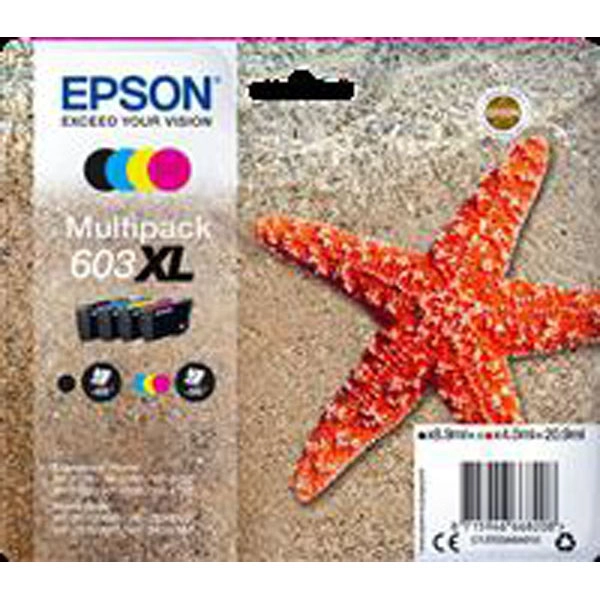 EPSON 603XL (C13T03A64010) TINTA ORIGINAL CUATRICOLOR 35421 EPSON 603XL (C13T03A64010) TINTA ORIGINAL CUATRICOLOR 35421