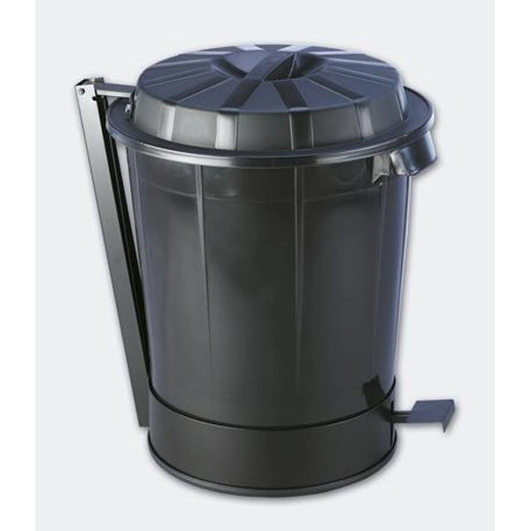 DAHI CUBO REDONDO CON TAPA Y PEDAL 70L NEGRO DAHI CUBO REDONDO CON TAPA Y PEDAL 70L NEGRO
