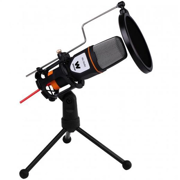 WOXTER MICROFONO CONDENSADOR MIC STUDIO BLACK CON TRIPODE AJUSTABLE 44734 WE26-019 WOXTER MICROFONO CONDENSADOR MIC STUDIO BLACK CON TRIPODE AJUSTABLE 44734 WE26-019