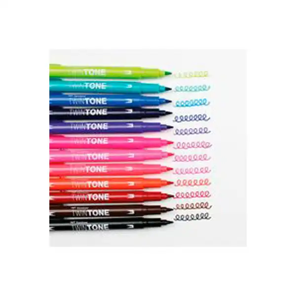 ROTULADORES TOMBOW LETTERING DOBLE PUNTA 12UDS BRILLANTES ROTULADORES TOMBOW LETTERING DOBLE PUNTA 12UDS BRILLANTES