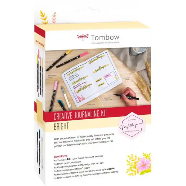 KIT CREATIVO BULLET JOURNALING CON LIBRETA TOMBOW AMARILLO PASTEL KIT CREATIVO BULLET JOURNALING CON LIBRETA TOMBOW AMARILLO PASTEL