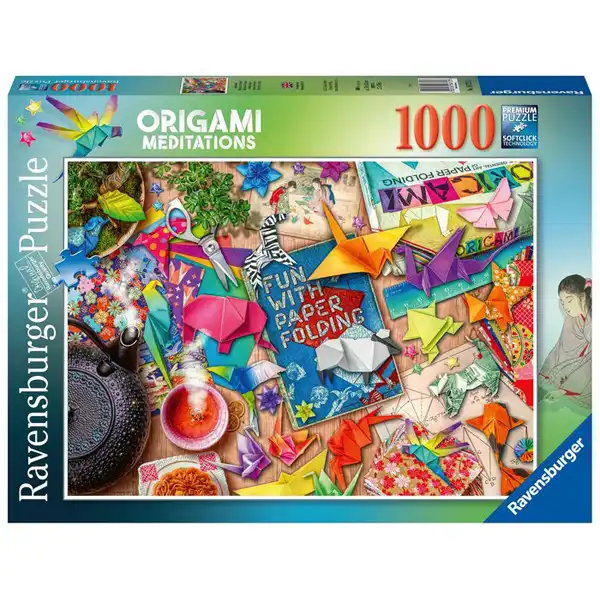 PUZZLE 1000 MEDITACION Y ORIGAMI RAVENSBURGER 4005556167753 PUZZLE 1000 MEDITACION Y ORIGAMI RAVENSBURGER 4005556167753
