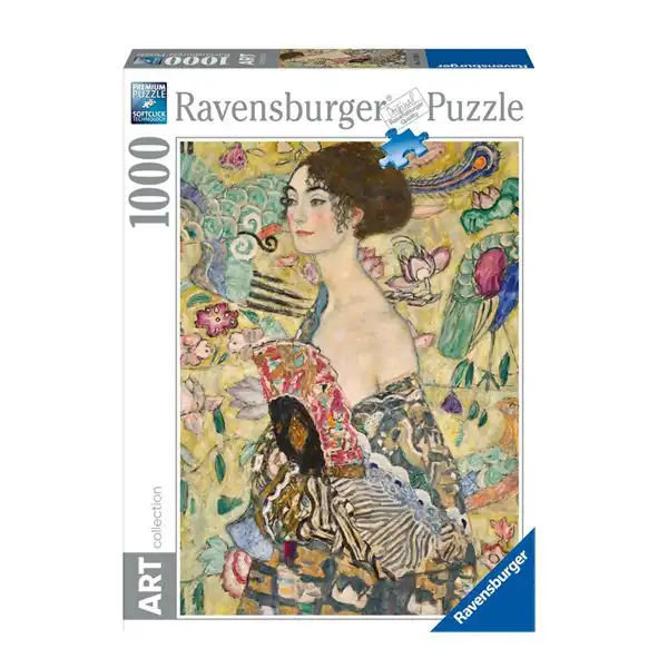PUZZLE 1000 KLIMT DAMA CON ABANICO RAVENSBURGER 4005556176342 PUZZLE 1000 KLIMT DAMA CON ABANICO RAVENSBURGER 4005556176342
