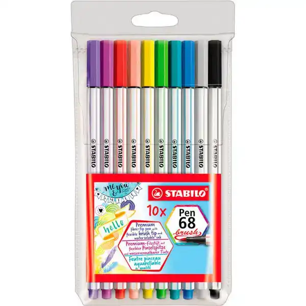 ROTULADOR STABILO PEN 68 BRUSH ESTUCHE DE 1 4006381546157 ROTULADOR STABILO PEN 68 BRUSH ESTUCHE DE 1 4006381546157