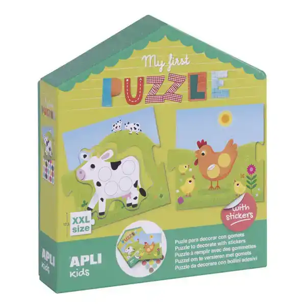 CAJA MY FIRST PUZZLE + STICKERS APLI REF. 17656 CAJA MY FIRST PUZZLE + STICKERS APLI REF. 17656
