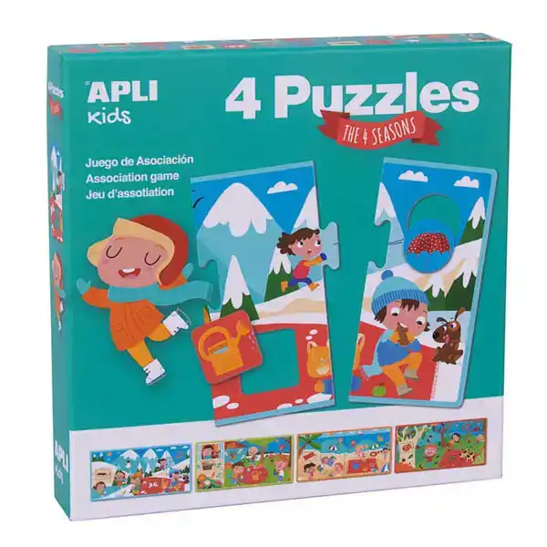 PUZZLE 4 MODELOS LAS ESTACIONES APLI REF. 17895 PUZZLE 4 MODELOS LAS ESTACIONES APLI REF. 17895
