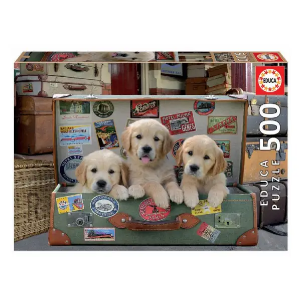 PUZZLE 500 PIEZAS CACHORROS EQUIPAJE EDUCA BORRAS 8412668176454 PUZZLE 500 PIEZAS CACHORROS EQUIPAJE EDUCA BORRAS 8412668176454
