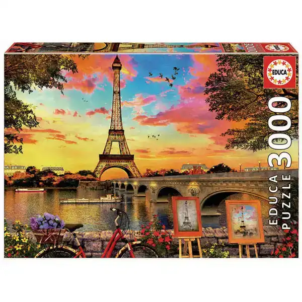 PUZZLE EDUCA BORRAS 3000 PIEZAS PUESTA DE SOL EN PARIS 8412668176751 PUZZLE EDUCA BORRAS 3000 PIEZAS PUESTA DE SOL EN PARIS 8412668176751