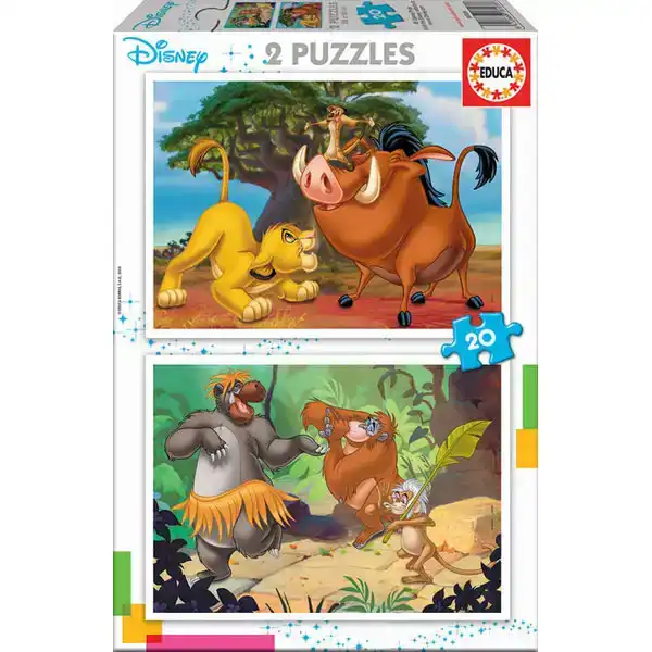 PUZZLE EDUCA BORRAS 2X20 PIEZAS DISNEY 8412668181038 PUZZLE EDUCA BORRAS 2X20 PIEZAS DISNEY 8412668181038