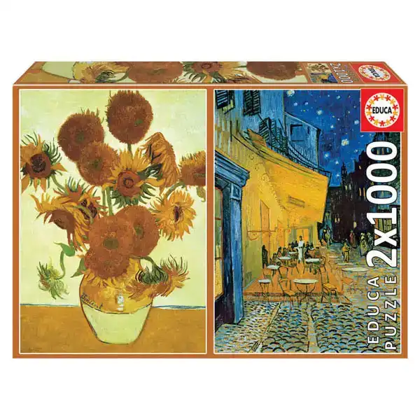 PUZZLE EDUCA BORRAS 2X1000 PIEZAS GIRASOLES + TERRAZA CAFE 8412668184916 PUZZLE EDUCA BORRAS 2X1000 PIEZAS GIRASOLES + TERRAZA CAFE 8412668184916