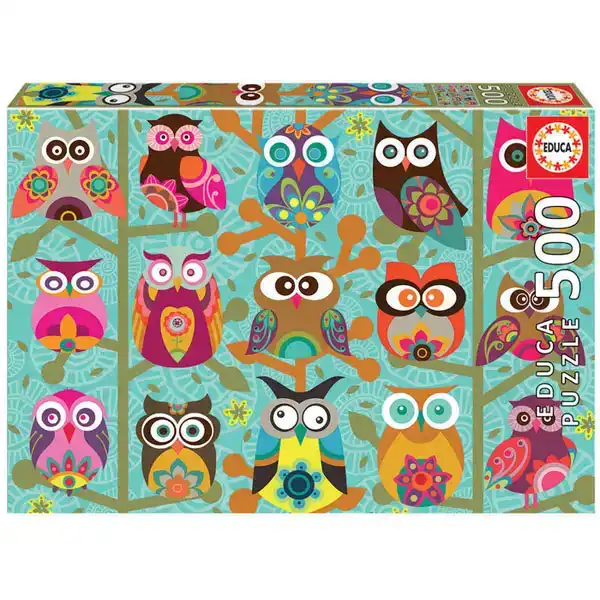 PUZZLE EDUCA BORRAS 500 PIEZAS BUHOS 8412668190061 PUZZLE EDUCA BORRAS 500 PIEZAS BUHOS 8412668190061