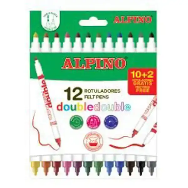 ROTULADOR ALPINO DOBLE PUNTA ESTUCHE 12 UDS. (AR002013) ROTULADOR ALPINO DOBLE PUNTA ESTUCHE 12 UDS. (AR002013)