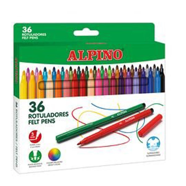 ROTULADOR ALPINO PUNTA FINA ESTUCHE 36 UDS (AR001036N) ROTULADOR ALPINO PUNTA FINA ESTUCHE 36 UDS (AR001036N)