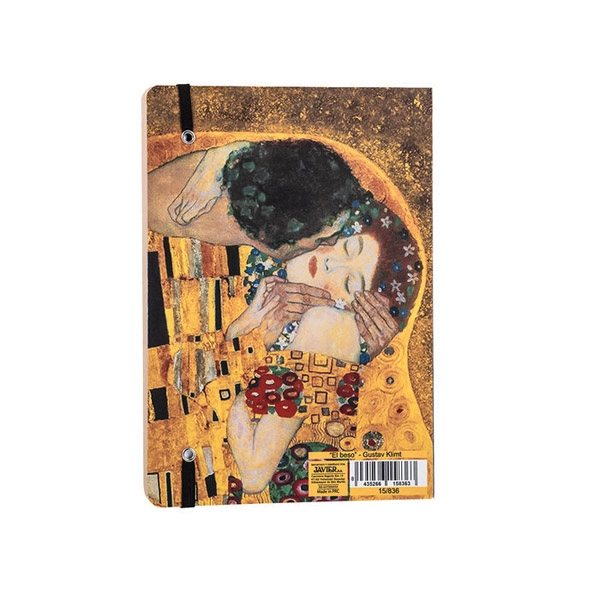 LIBRETA CUADROS A5 BORDE COLOR KLIMT 013267 8435266158363