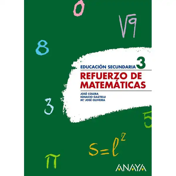 REFUERZO DE MATEMATICAS 3 ANAYA EDUCACION ISBN 9788466773997 REFUERZO DE MATEMATICAS 3 ANAYA EDUCACION ISBN 9788466773997