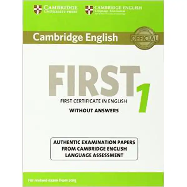 CAMB FIRST CERT ENG PRACT TESTS 1 STUDENT CAMB FIRST CERT ENG PRACT TESTS 1 STUDENT