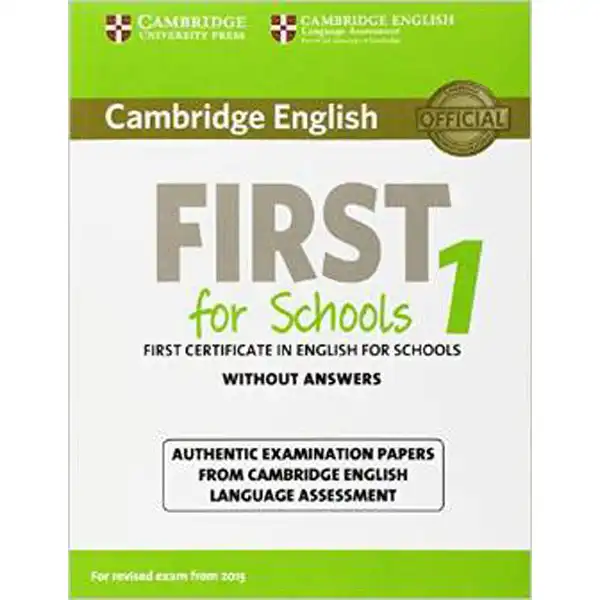 CAMB FIRST CERT ENG FOR SCHOOLS 1 STUDENT CAMB FIRST CERT ENG FOR SCHOOLS 1 STUDENT