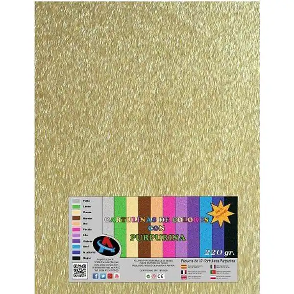 CARTULINA PURPURINA 50X65CM ORO CARTULINA PURPURINA 50X65CM ORO