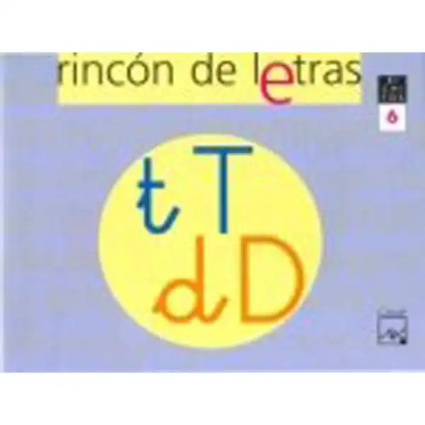 RINCON DE LETRAS 6 (T, D) ISBN 9788421835906 RINCON DE LETRAS 6 (T, D) ISBN 9788421835906