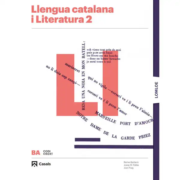 LLENGUA CATALANA I LITERATURA 2 BATX CASALS 9788421874721 LLENGUA CATALANA I LITERATURA 2 BATX CASALS 9788421874721