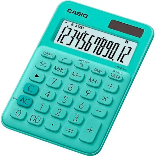 CALCULADORA CASIO MS-20US VERDE CALCULADORA CASIO MS-20US VERDE