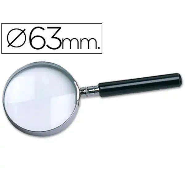 LUPA CRISTAL ARO METALICO MANGO NEGRO W-103 63 MM (24463) LUPA CRISTAL ARO METALICO MANGO NEGRO W-103 63 MM (24463)