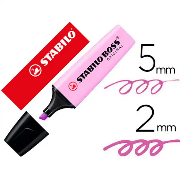 MARCADOR STABILO BOSS FLUORESCENTE PASTEL VIOLETA (70/155) 64349 MARCADOR STABILO BOSS FLUORESCENTE PASTEL VIOLETA (70/155) 64349