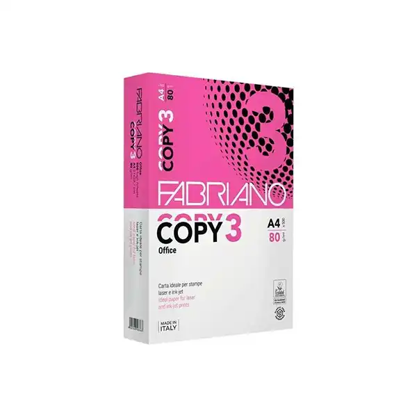 PAPEL FOTOCOPIADORA COPY3 FABRIANO A4 80GR PAQ. 500HJ F503541 PAPEL FOTOCOPIADORA COPY3 FABRIANO A4 80GR PAQ. 500HJ F503541