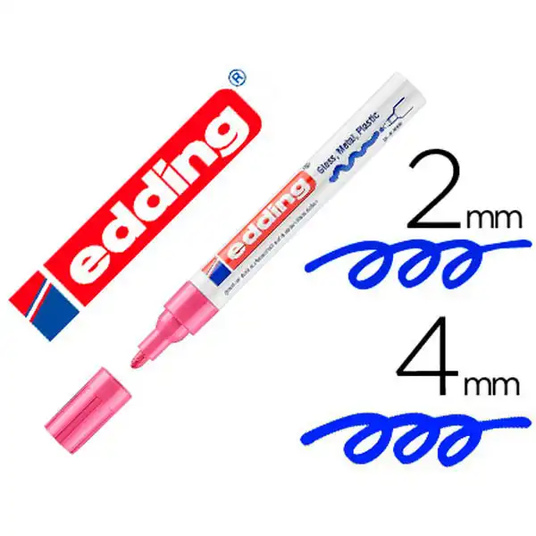 MARCADOR PERMANENTE TINTA ROSA EDDING 750 PUNTA GRUESA MARCADOR PERMANENTE TINTA ROSA EDDING 750 PUNTA GRUESA