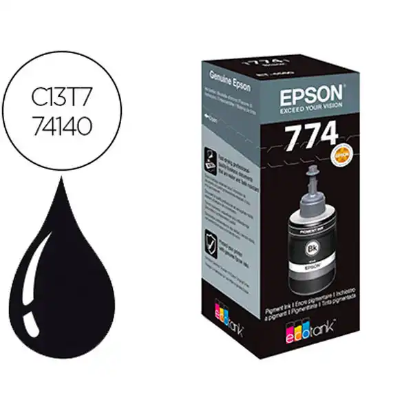 EPSON ET-4550 (C13T774140) TINTA ORIGINAL NEGRO 25871 EPSON ET-4550 (C13T774140) TINTA ORIGINAL NEGRO 25871