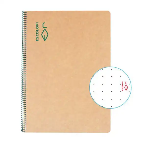 BLOC ESPIRAL A4 100H 80GR DOTS RECICLADO EC ESCOLOFI 130047000 8427195735319 BLOC ESPIRAL A4 100H 80GR DOTS RECICLADO EC ESCOLOFI 130047000 8427195735319
