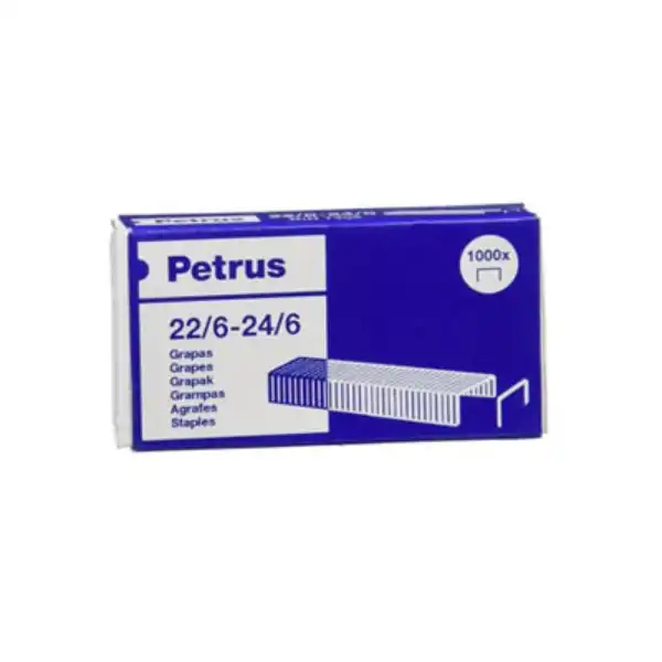 GRAPAS PETRUS 22/6 GALVANIZADA 153681 (55723) GRAPAS PETRUS 22/6 GALVANIZADA 153681 (55723)