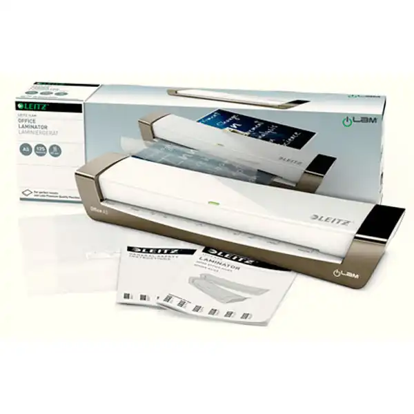 PLASTIFICADORA ILAM OFFICE DIN A3 PLATA/BLANCO LEITZ 72530084 PLASTIFICADORA ILAM OFFICE DIN A3 PLATA/BLANCO LEITZ 72530084