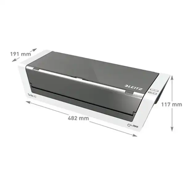 PLASTIFICADORA ILAM TOUCH 2 TURBO DIN A3 BLANCO/PLATA LEITZ 75200000