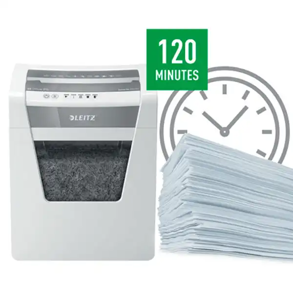 DESTRUCTORA LEITZ IQ OFFICE P5 BLANCO/PLATA 80020000 DESTRUCTORA LEITZ IQ OFFICE P5 BLANCO/PLATA 80020000