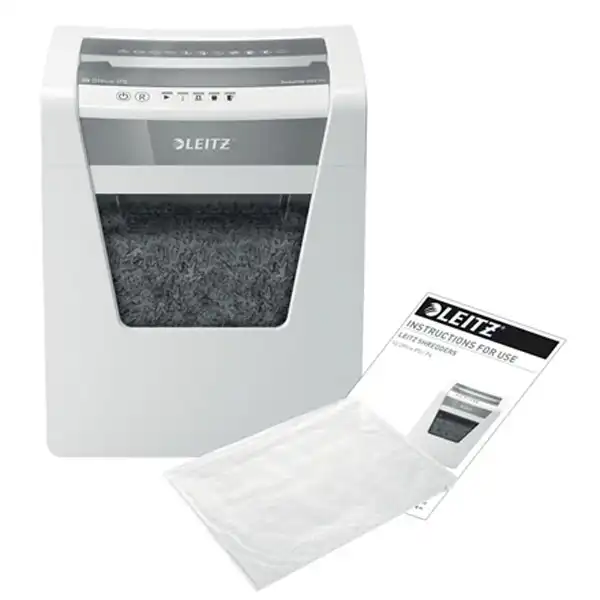 DESTRUCTORA LEITZ IQ OFFICE P5 BLANCO/PLATA 80020000 DESTRUCTORA LEITZ IQ OFFICE P5 BLANCO/PLATA 80020000
