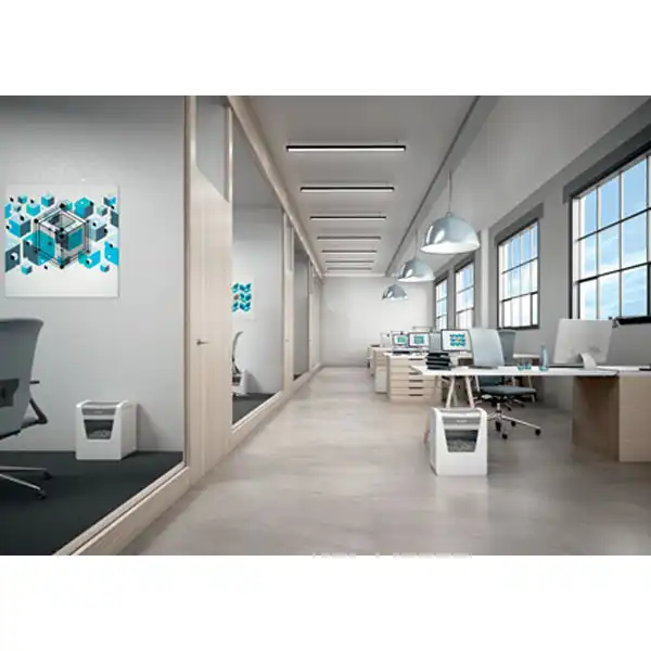 DESTRUCTORA LEITZ IQ OFFICE P5 BLANCO/PLATA 80020000 DESTRUCTORA LEITZ IQ OFFICE P5 BLANCO/PLATA 80020000